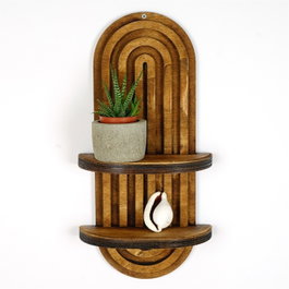 Hanah Home Raf265 Estantería de pared en Nogal
